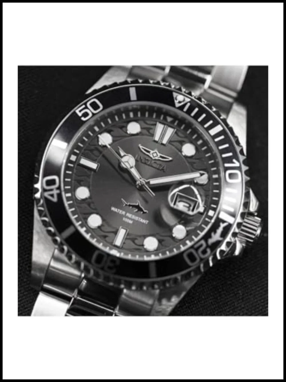 Men's Pro Diver Quartz Watch Stainless Steel 43mm Water Resistant